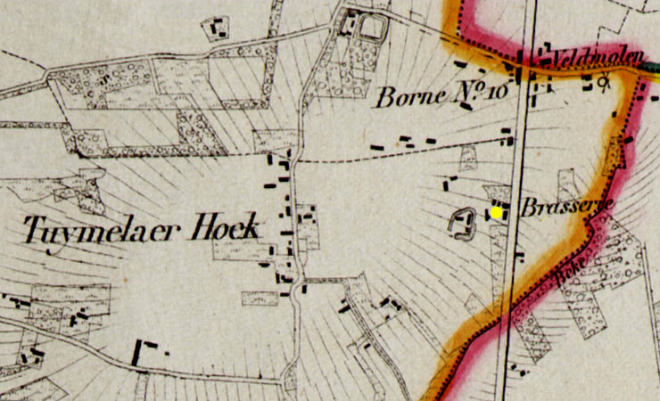 De brouwerij van Bostyn op de kaart van Vandermaelen (1842-1879)