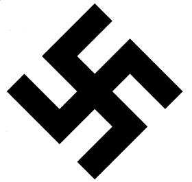 Hakenkruis-symbool van Nazi-Duitsland.