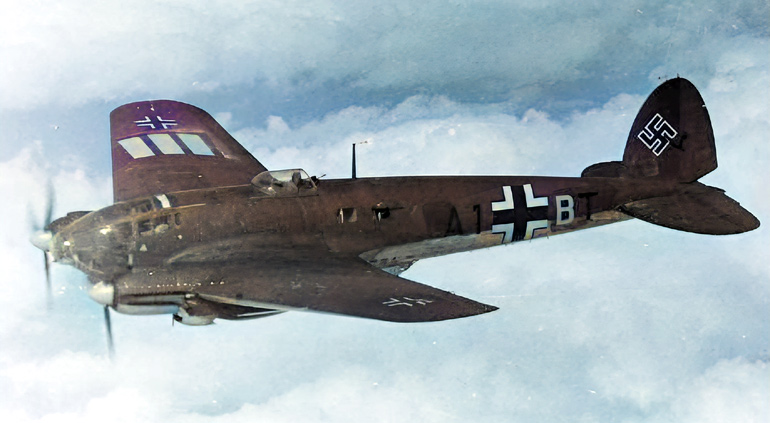 Een Heinkel He 111 van het Kampfgeschwader 54 (© Bundesarchiv, Koblenz)