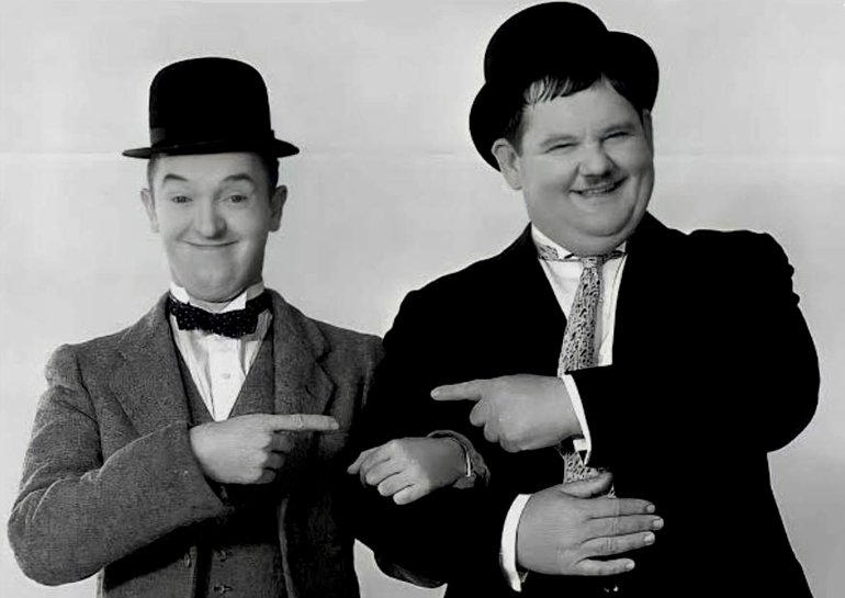 Het onsterfelijk komisch filmduo Laurel en Hardy liet zich welgevallen dat ze de weinig vleiende bijnaam