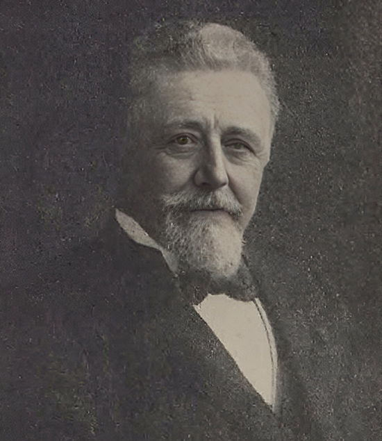 Camille De Bast (Bron: Liberas/verkiezingsaffiche van de liberale parij voor de Gentse gemeenteraadsverkiezingen van 1908)..