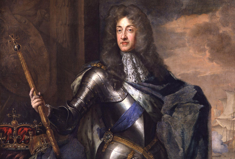 Portret van James II and VII, koning van Engeland, Ierland en Ierland. Schilderij van Godfrey Kneller uit 1684 (Bron: Wikimedia)