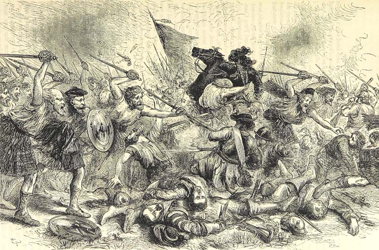 Een van de opstanden van de Schotse Jakobieten tegen het protestants bewind van Willem III (Bron: Wikimedia).