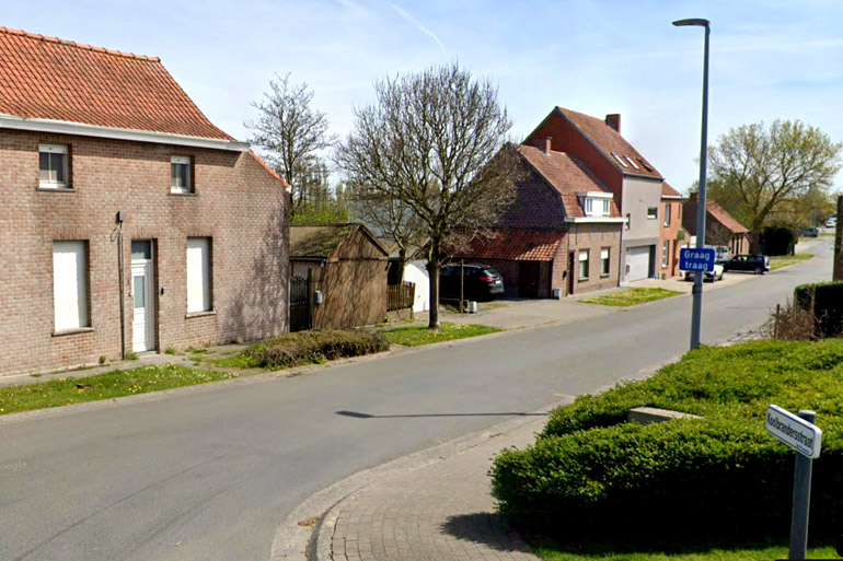 De huidige Koolbrandersstraat in Beitem (Bron: Google Street View)