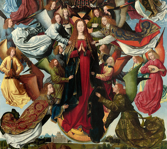 Maria-Tenhemelopneming. Meester van de Legende van de H. Lucia, 1485. (Washington, National Gallery of Art)